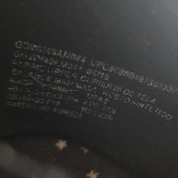 Wonder Nation Black Faux Velvet Faux Tie Back Zipper Instep Ballet Flats Size 5 - Picture 14 of 16